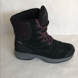 MERRELL Jovilee Artica Black Suede Women’s Winter Waterproof Boots Size 7